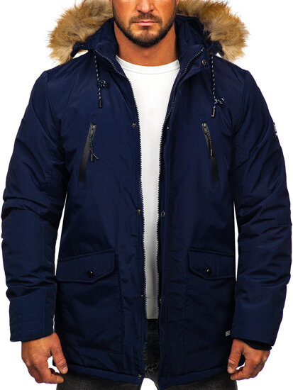 Parka invernale alaska da uomo blu'inchiostro Bolf WX032D