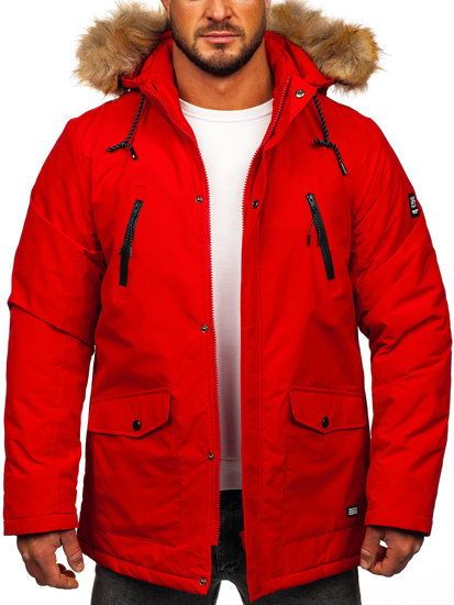 Parka invernale alaska da uomo rosso Bolf WX032A