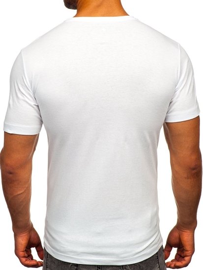 T-shirt con stampa da uomo bianco Bolf 6298