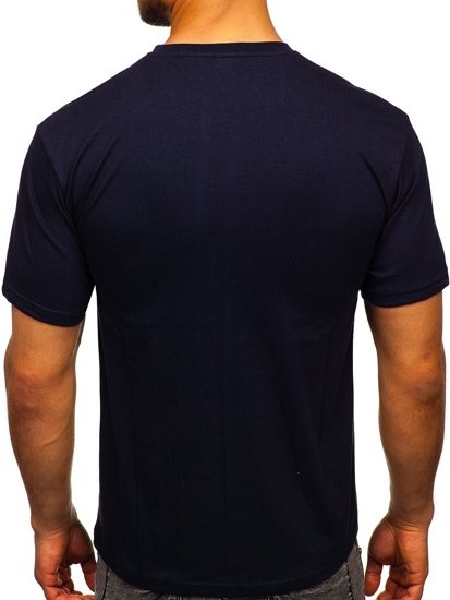 T-shirt con stampa da uomo blu Bolf 14333