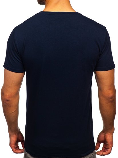 T-shirt con stampa da uomo blu Bolf Y70002