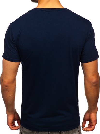 T-shirt con stampa da uomo blu Bolf Y70008