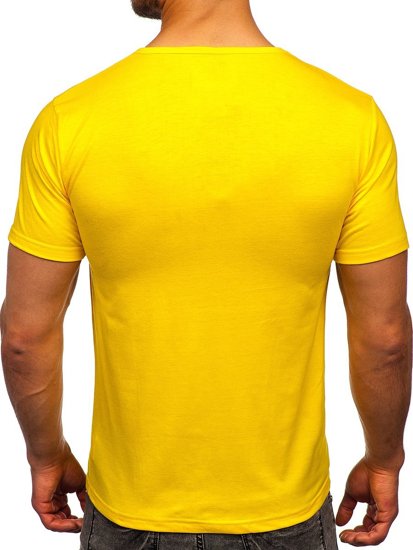 T-shirt con stampa da uomo gialla Bolf KS2631