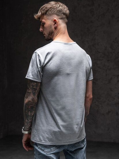 T-shirt con stampa da uomo grigia Bolf KS2552