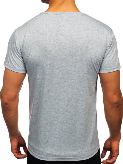 T-shirt con stampa da uomo grigia Bolf KS2633