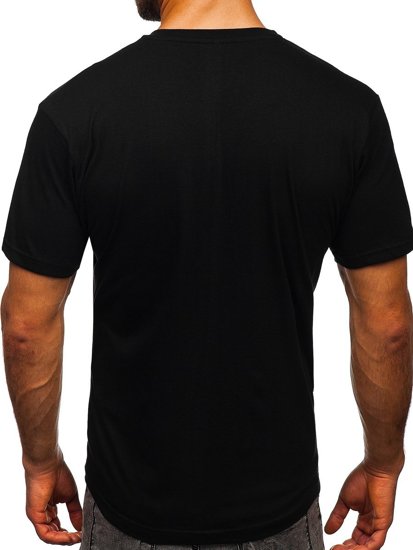 T-shirt con stampa da uomo nera Bolf 2098