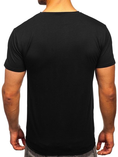 T-shirt con stampa da uomo nera Bolf Y70011