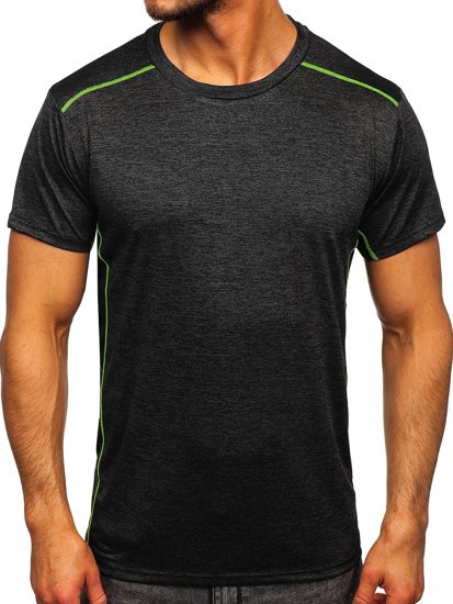 T-shirt da allenamento da uomo nera Bolf HM075