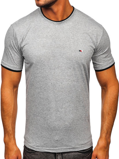 T-shirt da uomo grigia Bolf 14316