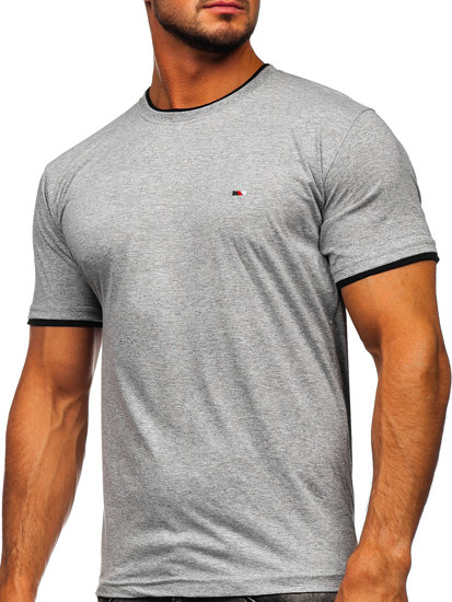 T-shirt da uomo grigia Bolf 14316