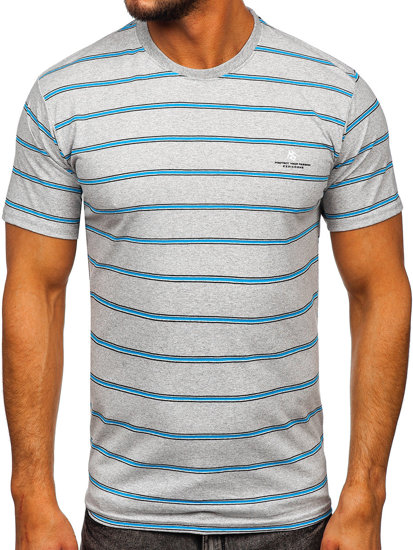 T-shirt da uomo grigia Bolf 14952