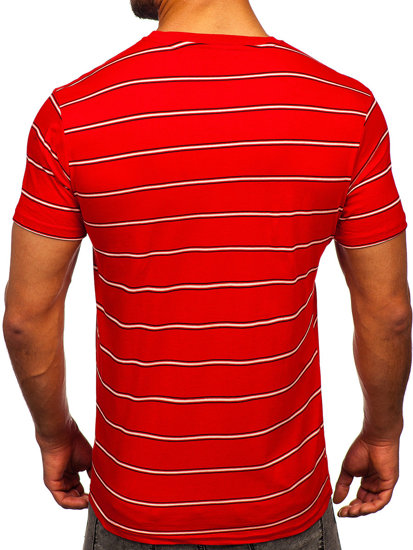 T-shirt da uomo rossa Bolf 14952