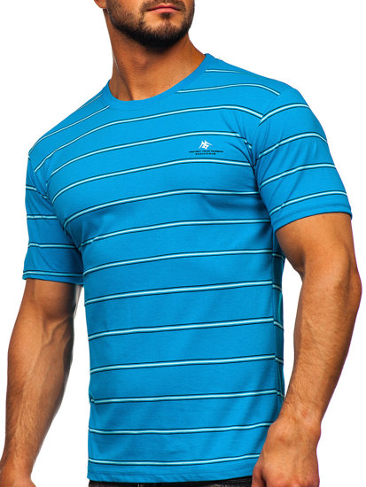 T-shirt da uomo turchese Bolf 14952