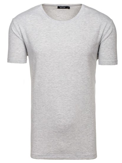 T-shirt senza stampa da uomo grigia Bolf T1281