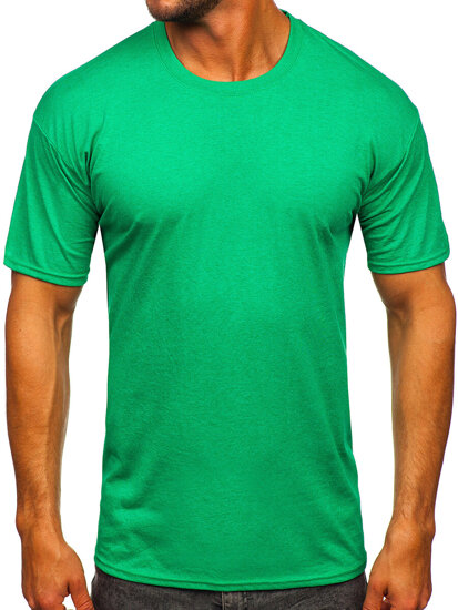 T-shirt senza stampa da uomo verde Bolf B10