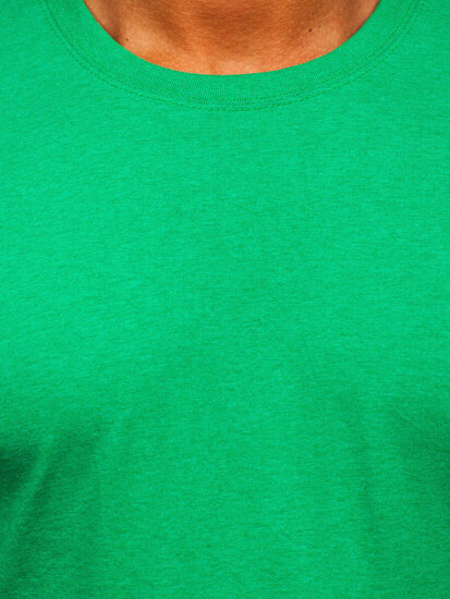 T-shirt senza stampa da uomo verde Bolf B10