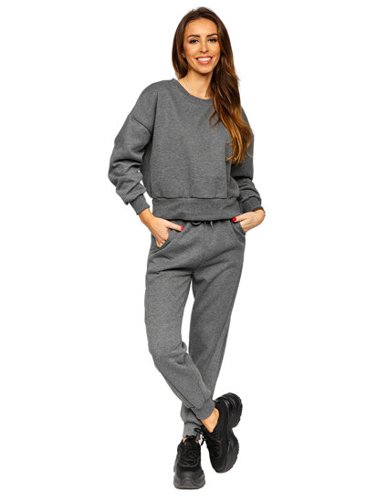 Tuta oversize in due pezzi da donna grafite Bolf 8C71