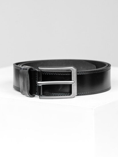 Uomo Cintura in pelle Nero Bolf 831-1