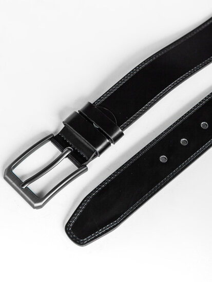 Uomo Cintura in pelle Nero Bolf 831-1