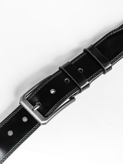 Uomo Cintura in pelle Nero Bolf 831-1