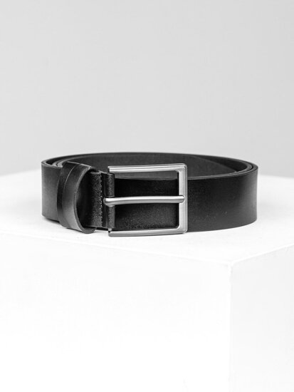 Uomo Cintura in pelle Nero Bolf 831