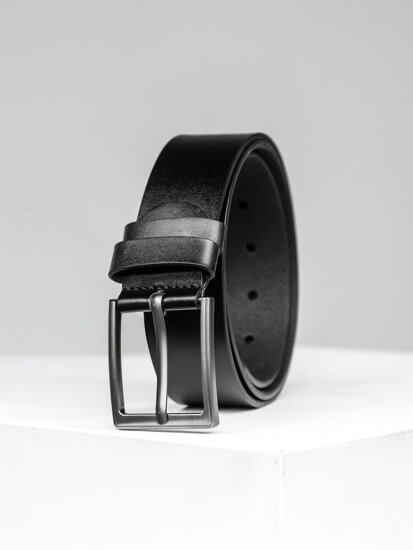 Uomo Cintura in pelle Nero Bolf 831