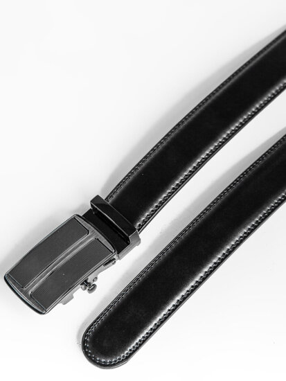 Uomo Cintura in pelle Nero Bolf C002