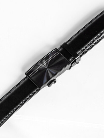 Uomo Cintura in pelle Nero Bolf C004