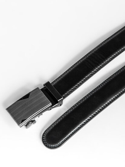 Uomo Cintura in pelle Nero Bolf C010