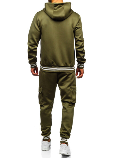 Uomo Completo sportivo con cappuccio Khaki Bolf 27C6506