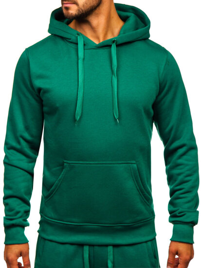 Uomo Completo sportivo con cappuccio Verde Bolf D003