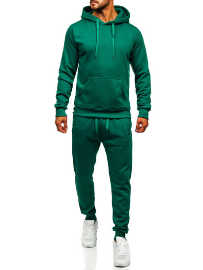 Uomo Completo sportivo con cappuccio Verde Bolf D003