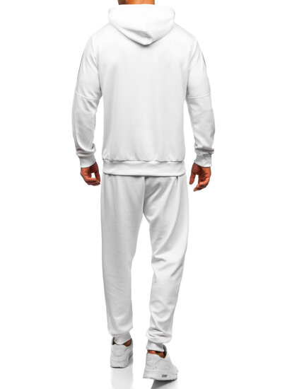 Uomo Completo sportivo con cappuccio stampata Bianco Bolf 8C8117