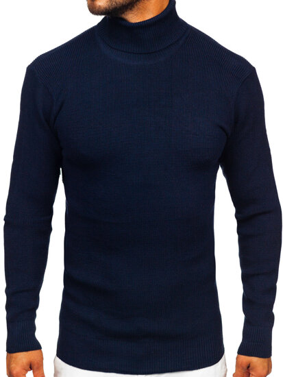 Uomo Dolcevita basic Blu scuro Bolf S8751