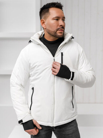 Uomo Giacca invernale trapuntata oversize Bianco Bolf HH011A1