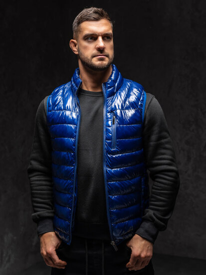 Uomo Gilet trapuntato Blu Bolf R0109AA1