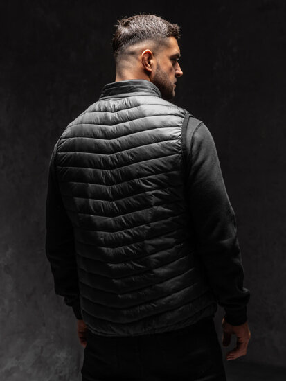 Uomo Gilet trapuntato Nero Bolf 7103A1