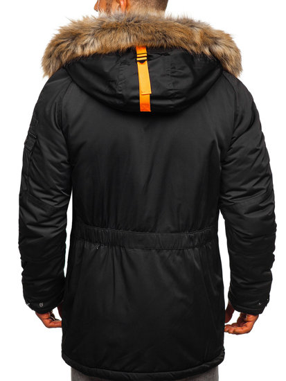 Uomo Giubbotto invernale tipo parka Nero Bolf 1067A1