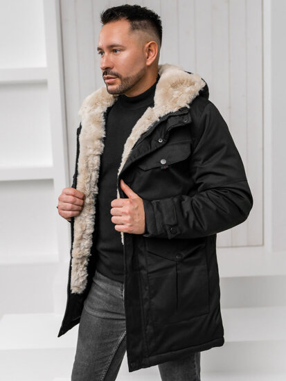 Uomo Giubbotto invernale tipo parka Nero Bolf 22M318A1