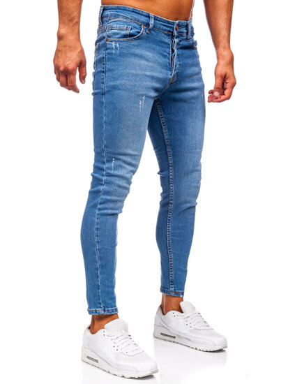 Uomo Jeans vestibilità skinny Blu scuro Bolf 5828