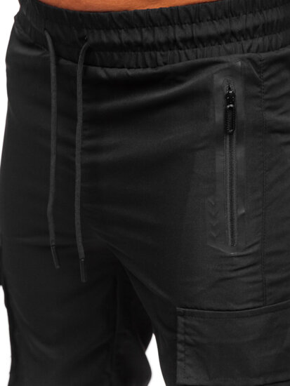 Uomo Joggers cargo Nero Bolf HSS297