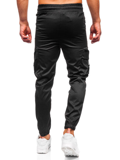 Uomo Joggers cargo Nero Bolf HSS299