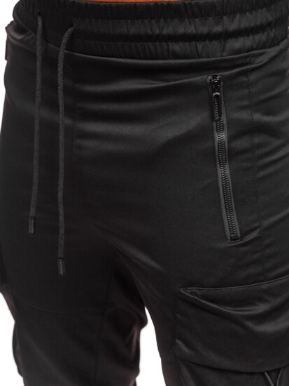 Uomo Joggers cargo Nero Bolf HSS299