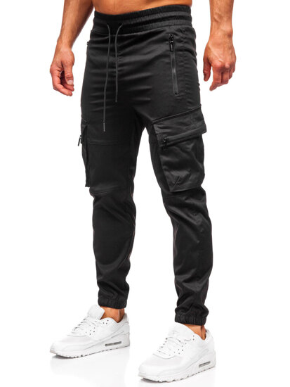 Uomo Joggers cargo Nero Bolf HSS300