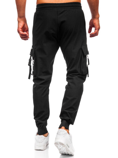 Uomo Joggers cargo Nero Bolf K11