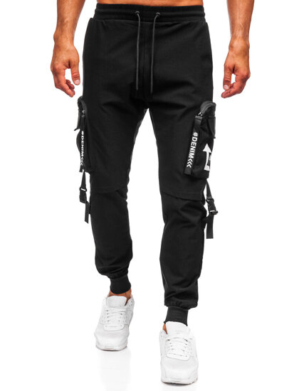 Uomo Joggers cargo Nero Bolf K13