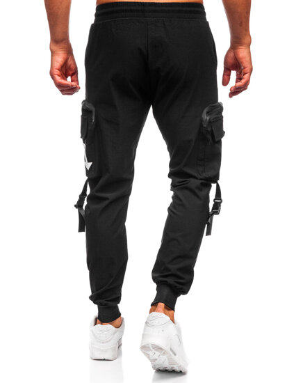 Uomo Joggers cargo Nero Bolf K13