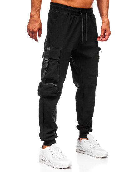 Uomo Joggers cargo Nero Bolf K15