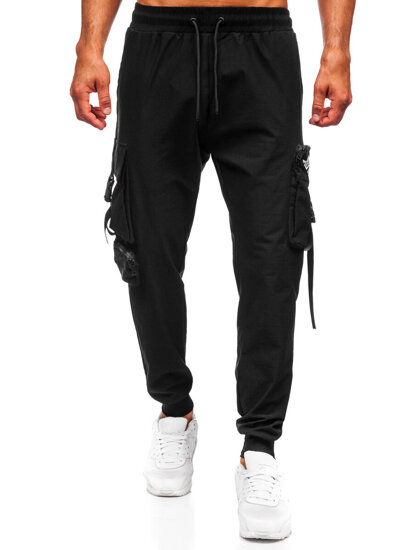 Uomo Joggers cargo Nero Bolf K15