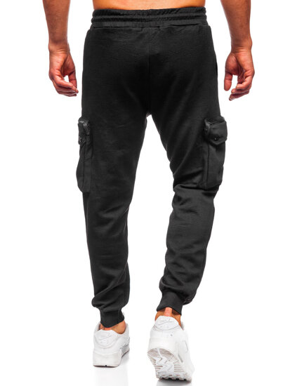 Uomo Joggers cargo Nero Bolf K17